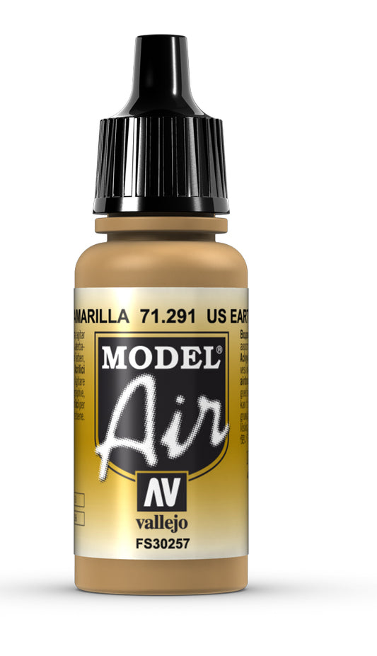 Vallejo Model Air US Earth Yellow 17 ml - Ozzie Collectables