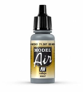 Vallejo Model Air BS Medium Sea Grey 17 ml - Ozzie Collectables