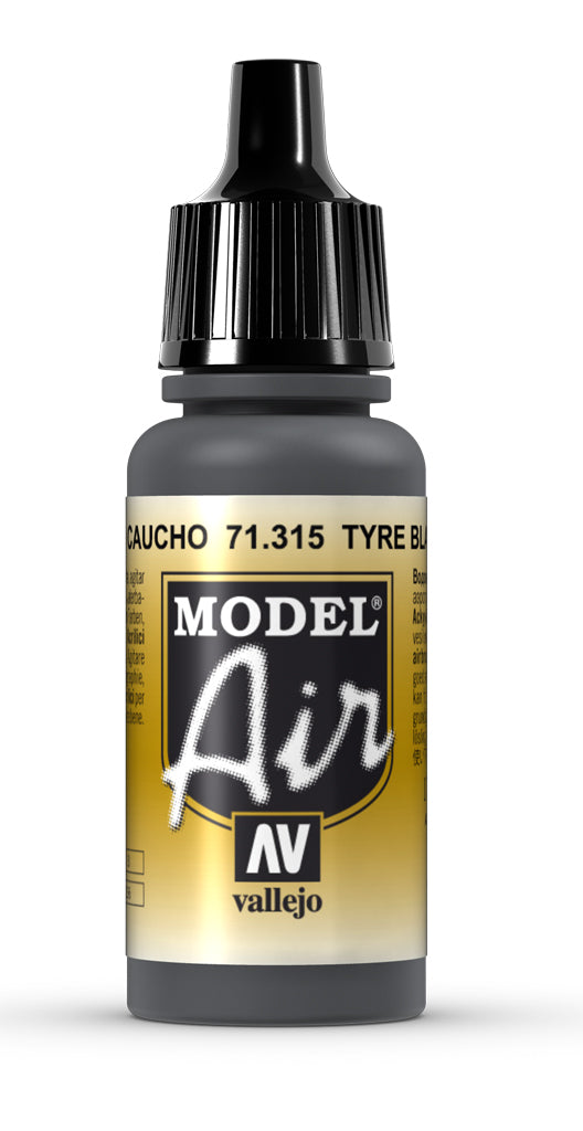 Vallejo Model Air Tyre Black 17 ml - Ozzie Collectables