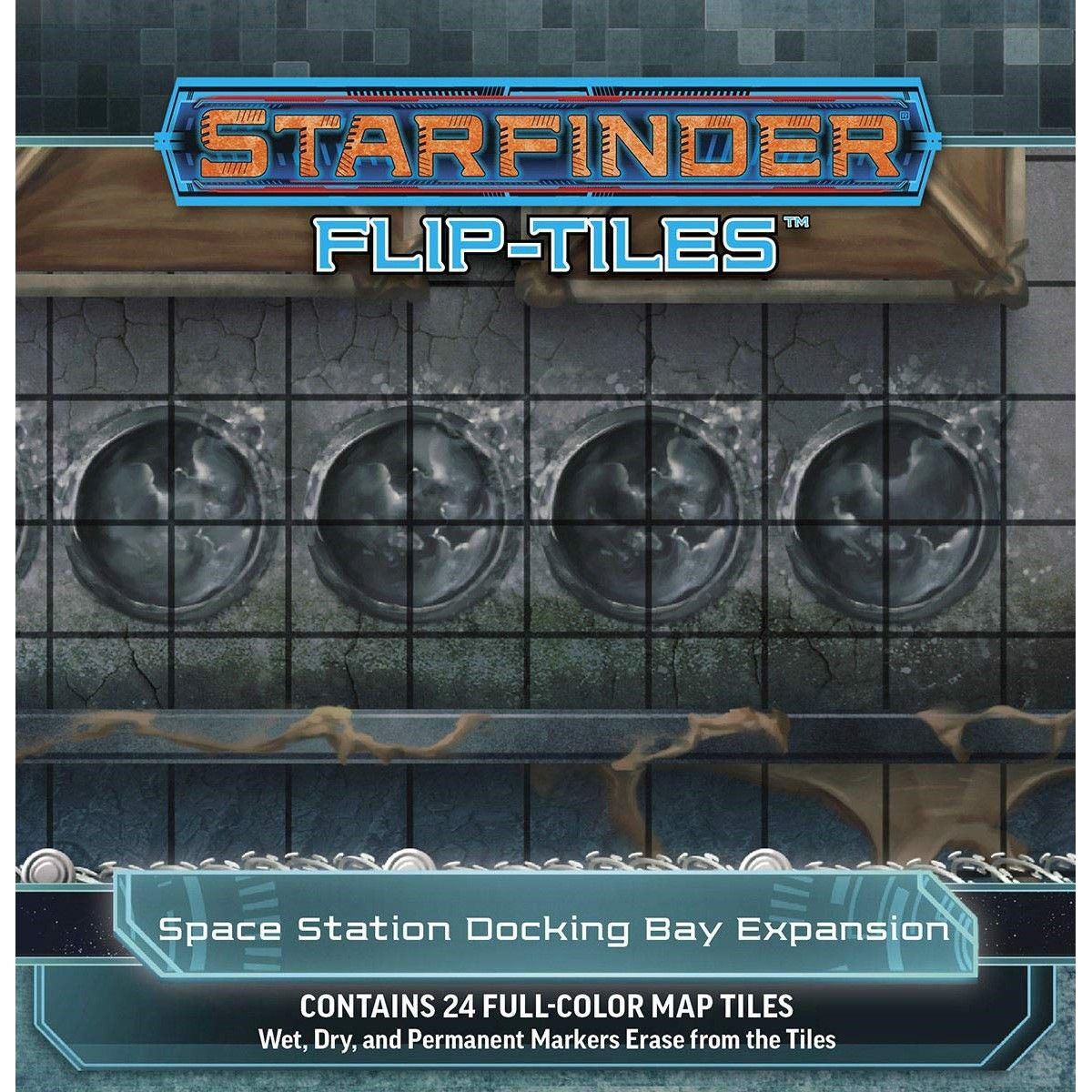 Starfinder RPG Flip Tiles: Space Station Docking Bay Expansion