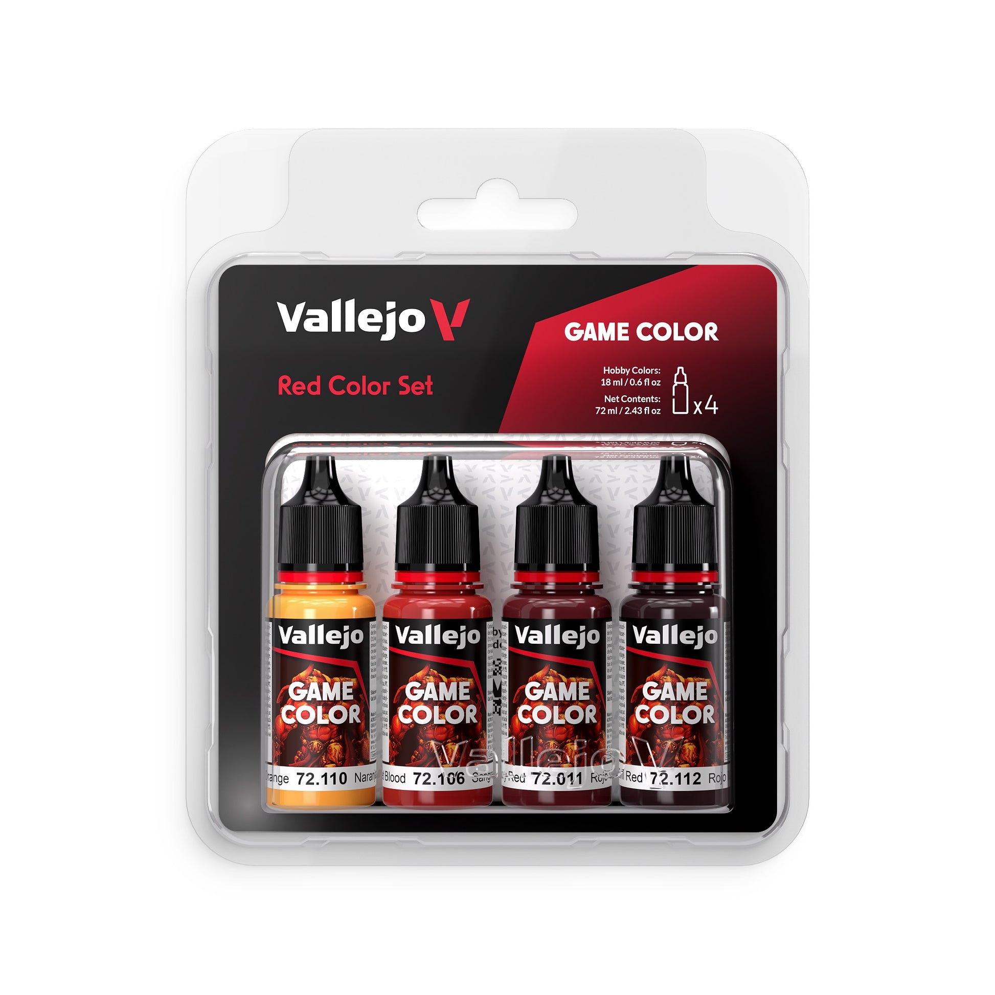 Vallejo Game Colour - Red Color Set