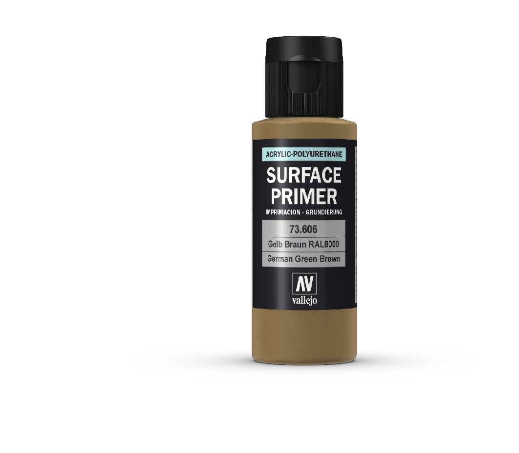 Vallejo Surface Primer Ger Green Brown 60 ml - Ozzie Collectables