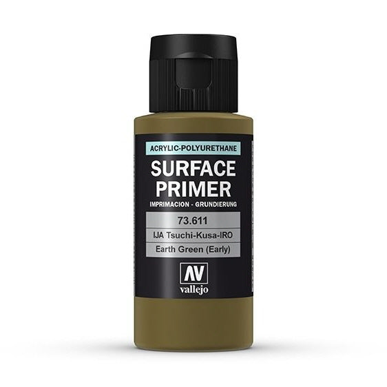 Vallejo Surface Primer IJA-Tsuchi-Kusa-IRO Earth Green (early) 60 ml - Ozzie Collectables