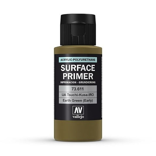 Vallejo Surface Primer IJA-Tsuchi-Kusa-IRO Earth Green (early) 60 ml - Ozzie Collectables