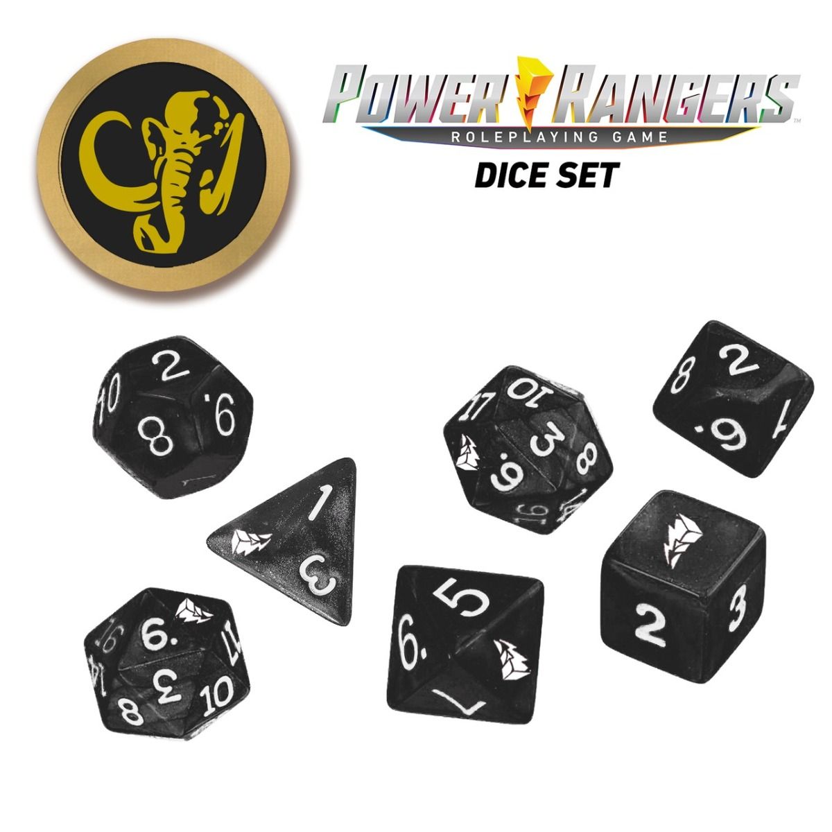 Power Rangers RPG Black Dice Set