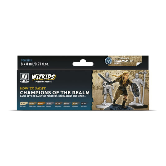 Wizkids Premium Paint Set by Vallejo: Champions of the Realm - Ozzie Collectables