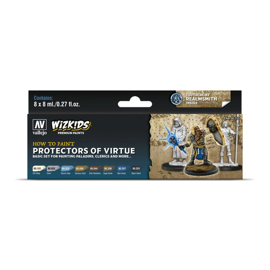 Wizkids Premium Paint Set by Vallejo: Protectors of Virtue - Ozzie Collectables