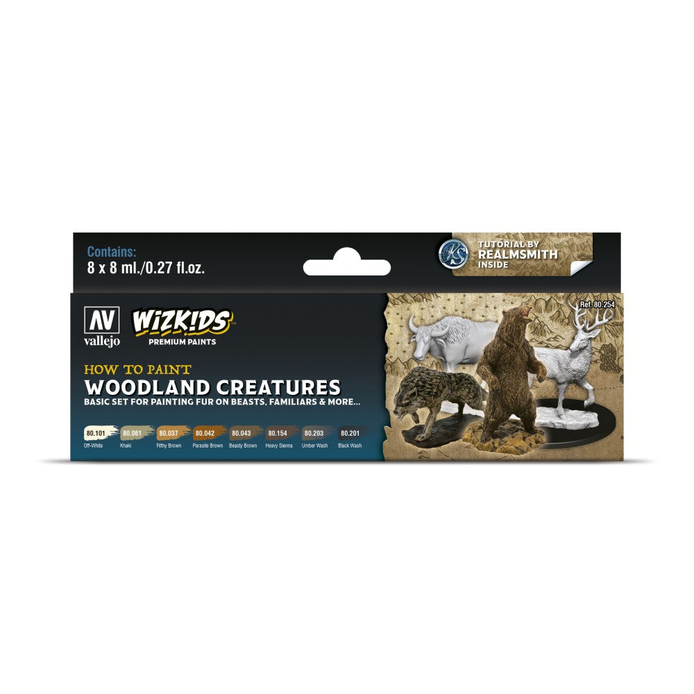 Wizkids Premium Paint Set by Vallejo: Woodland Creatures - Ozzie Collectables