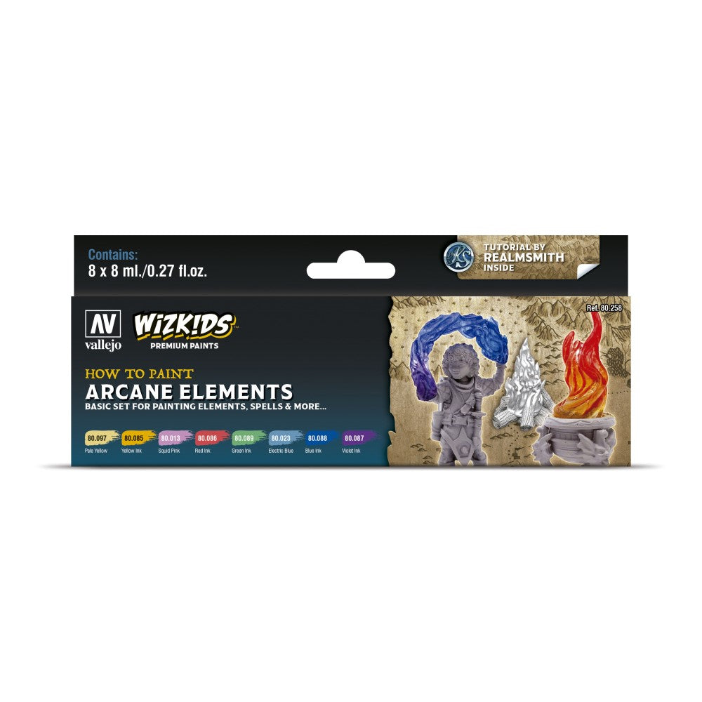 Wizkids Premium Paint Set by Vallejo: Arcane Elements - Ozzie Collectables