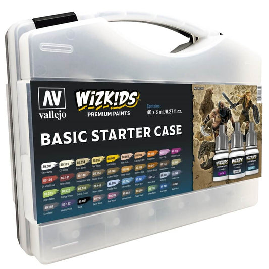 Wizkids Premium Paint Set by Vallejo: Basic Starter Case - Ozzie Collectables