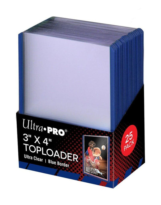 ULTRA PRO Toploader - 3 x 4 35pt Blue Border