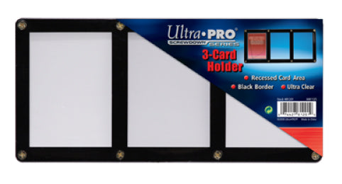 ULTRA PRO Screw Downs - Black Triple Card
