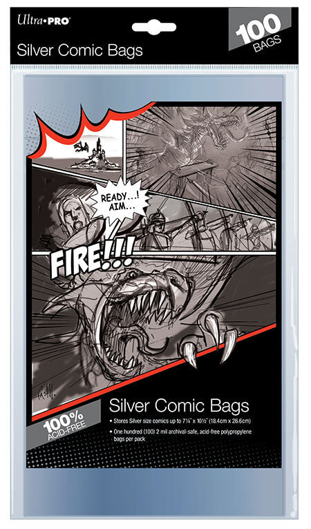 ULTRA PRO Comic Accessories - Silver Size Bags