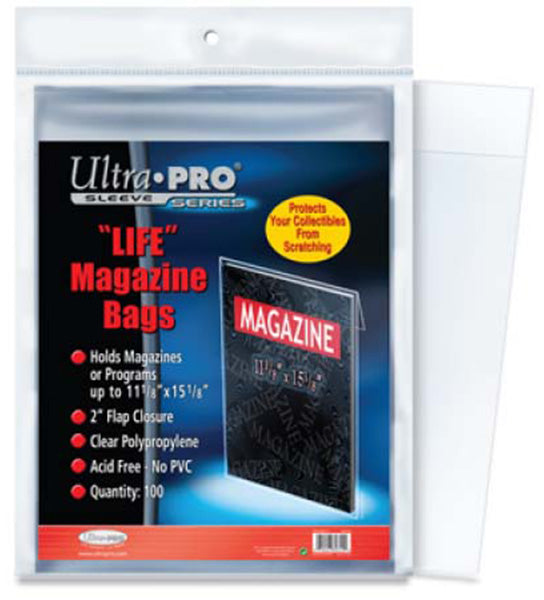 ULTRA PRO Comic - Life Magazine 11-1/8" X 15-1/8" Bags