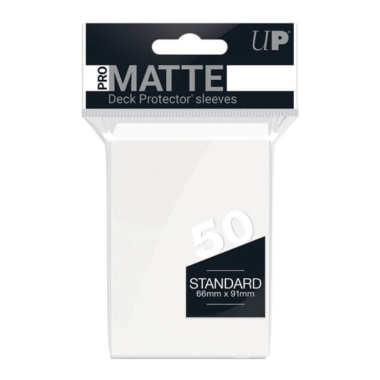 ultra pro white card sleeves Pro Matte White Deck Protector Sleeves