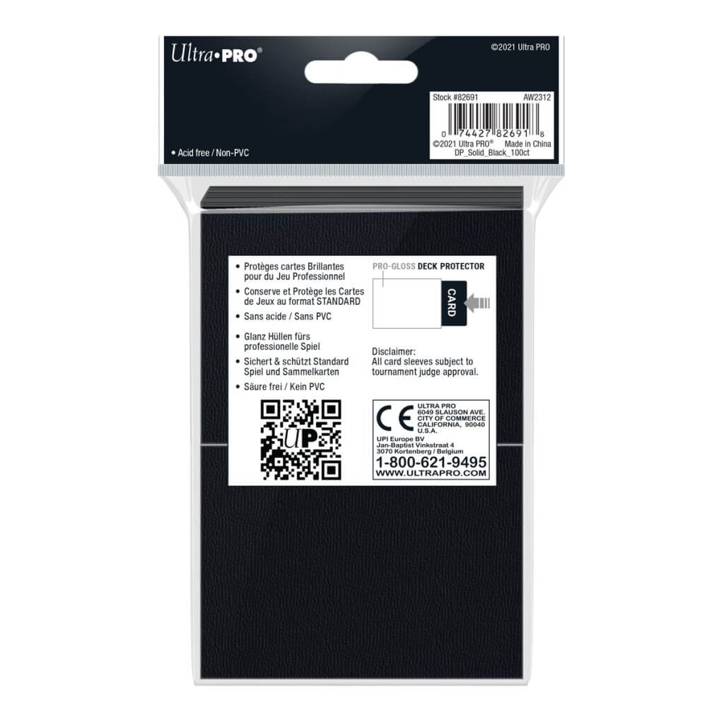 ULTRA PRO Deck Protector - Standard 100ct Black