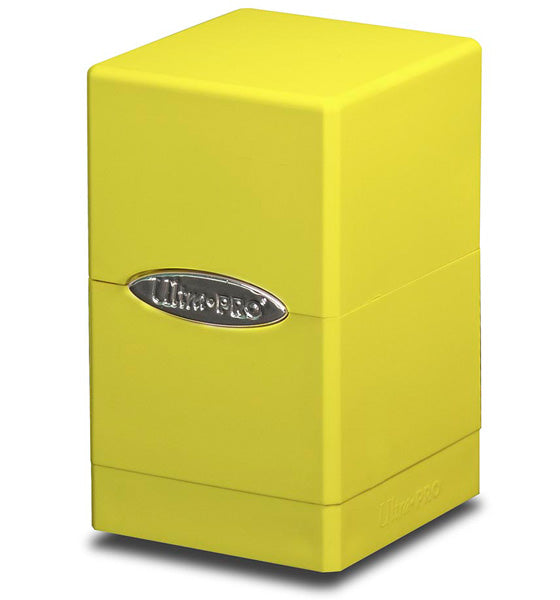 ULTRA PRO Bright Yellow Satin Tower Deck Box