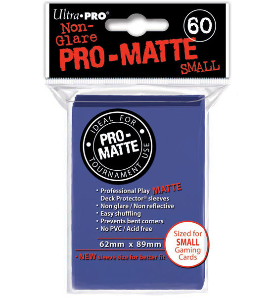 ULTRA PRO - SMALL PRO - Matte - Deck Protector Sleeves Blue