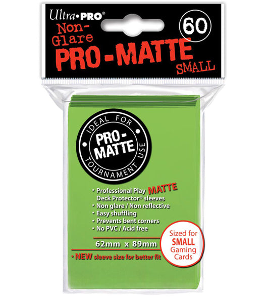 ULTRA PRO - SMALL PRO - Matte - Deck Protector Sleeves Lime Green
