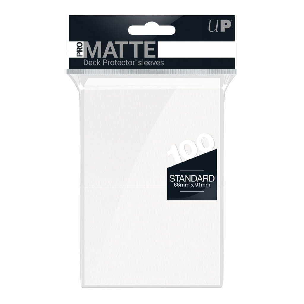ULTRA PRO - Non-Glare - Pro Matte Standard Deck Protector - White 100 ct