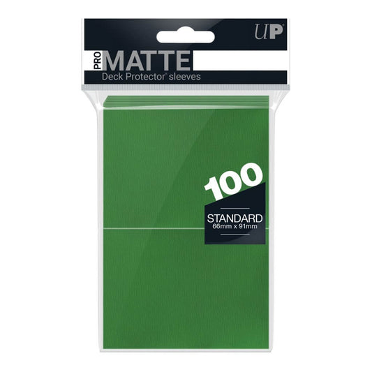 ULTRA PRO - Non-Glare - Pro Matte Standard Deck Protector - Green 100 ct