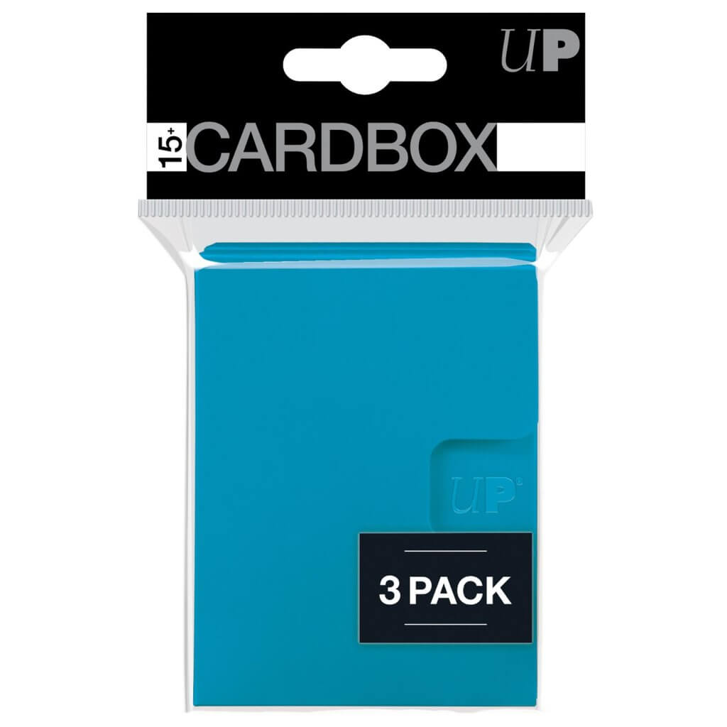 ULTRA PRO PRO 15+ Card Box 3-pack: Light Blue