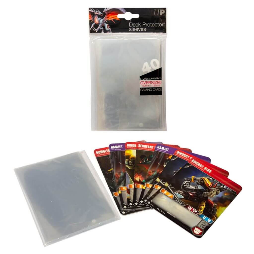 ULTRA PRO - Oversized Clear Top Loading Deck Protector Sleeves 40ct - Ozzie Collectables