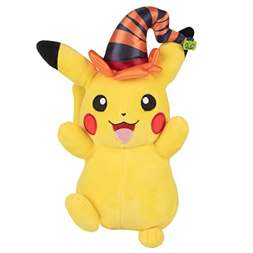 Pokemon Pikachu With Witch's Hat Seasonal Halloween 8" Plush