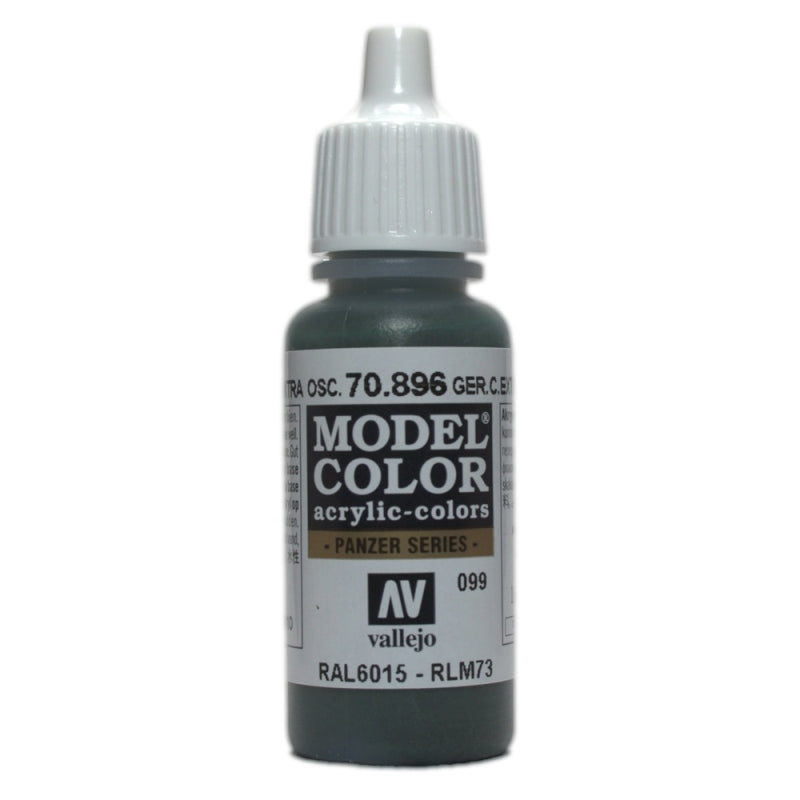 Vallejo Model Colour Ger Cam Extra Dark Green 17 ml - Ozzie Collectables