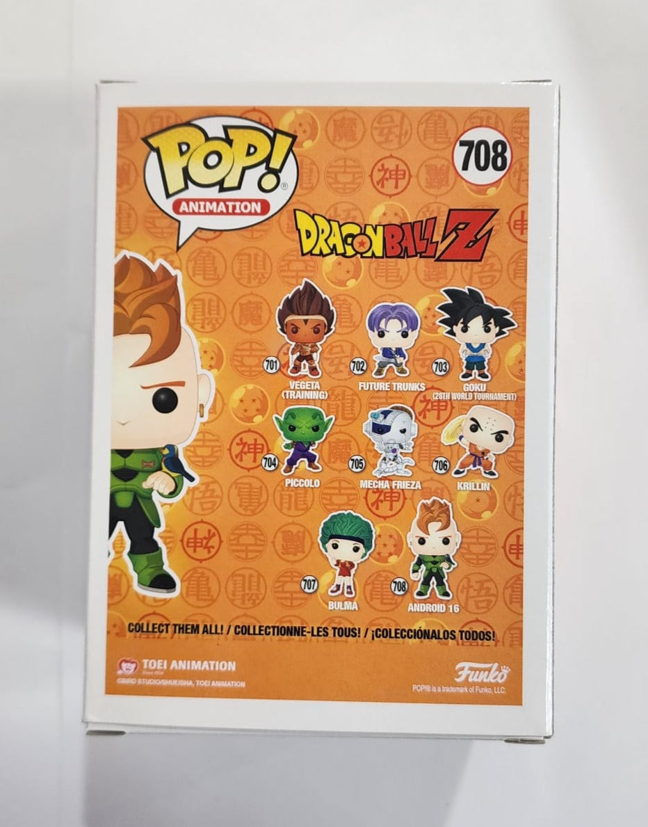 Dragon Ball Z - Android 16 #708 Signed Pop! Vinyl