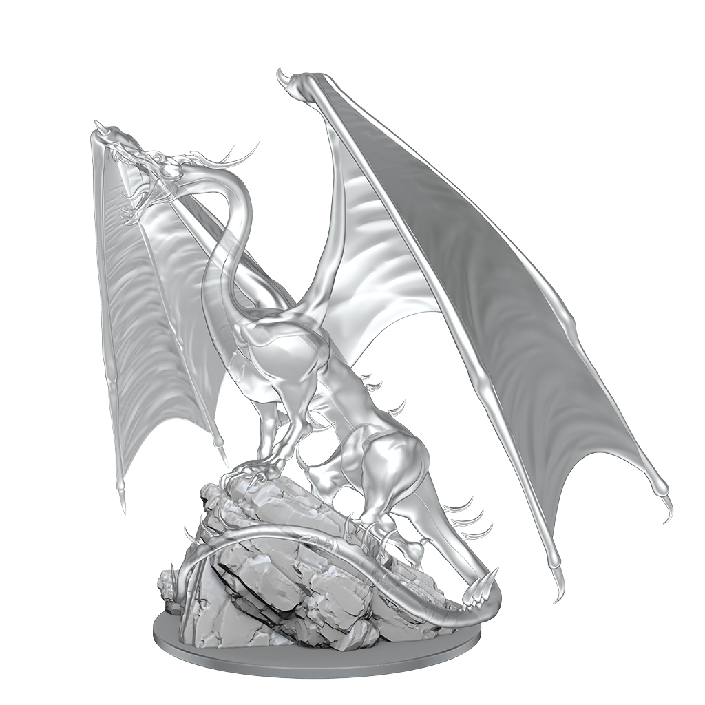 D&D Nolzurs Marvelous Unpainted Miniatures Young Emerald Dragon