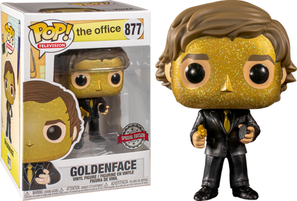 The Office - Jim Halpert Goldenface US exclusive Pop! Vinyl - Ozzie Collectables