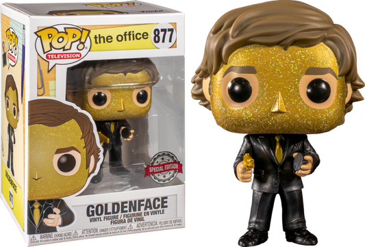 The Office - Jim Halpert Goldenface US exclusive Pop! Vinyl - Ozzie Collectables