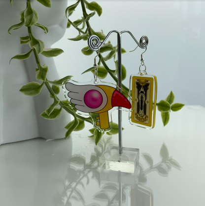 Cardcaptor Sakura - Acrylic Art Earrings - Cynthia D'Amico Art Jewellery