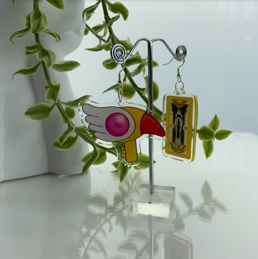 Cardcaptor Sakura Acrylic Art Earrings Cynthia D Amico Art Jewellery