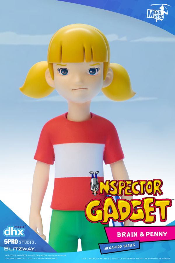 Inspector Gadget - Brain & Penny 1:12 Scale Action Figure - Ozzie Collectables