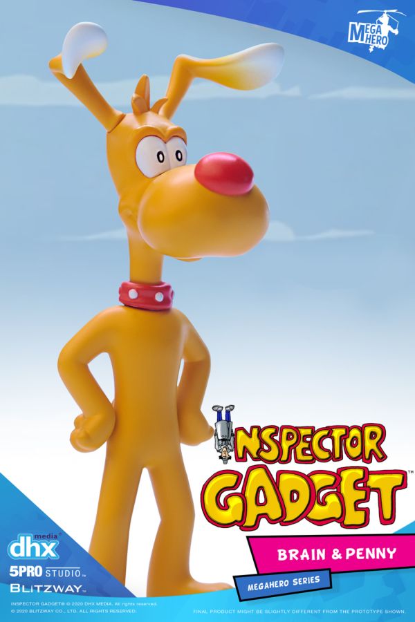 Inspector Gadget - Brain & Penny 1:12 Scale Action Figure - Ozzie Collectables