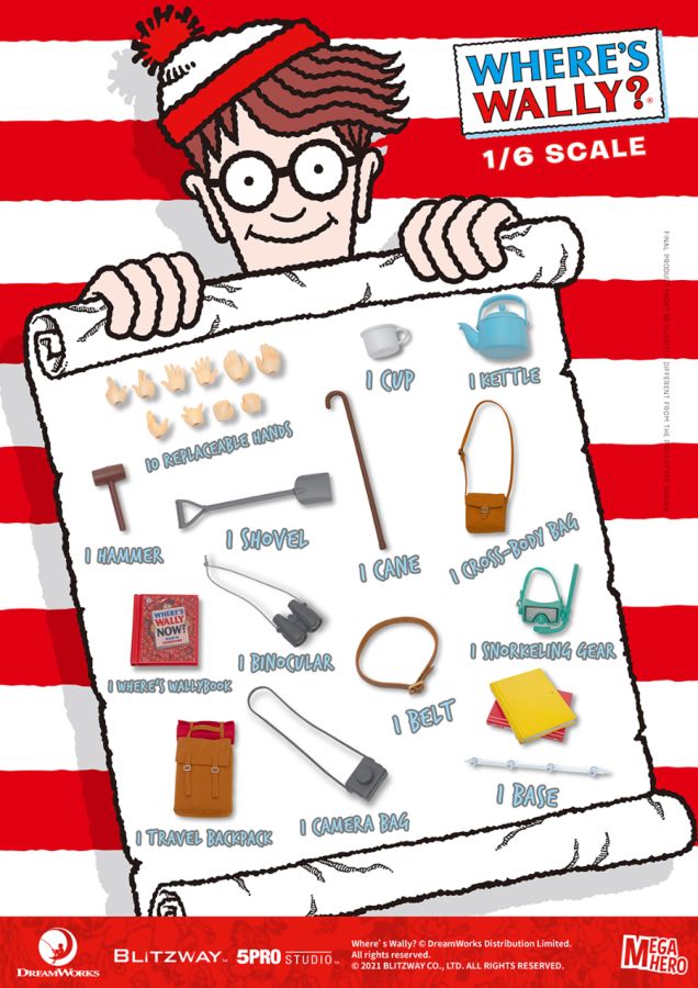 Where's Wally? - Wally 1:6 Scale 12" Action Figure