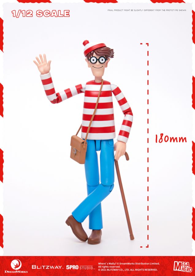 Where's Wally? - Wally 1:12 Scale 6" Action Figure