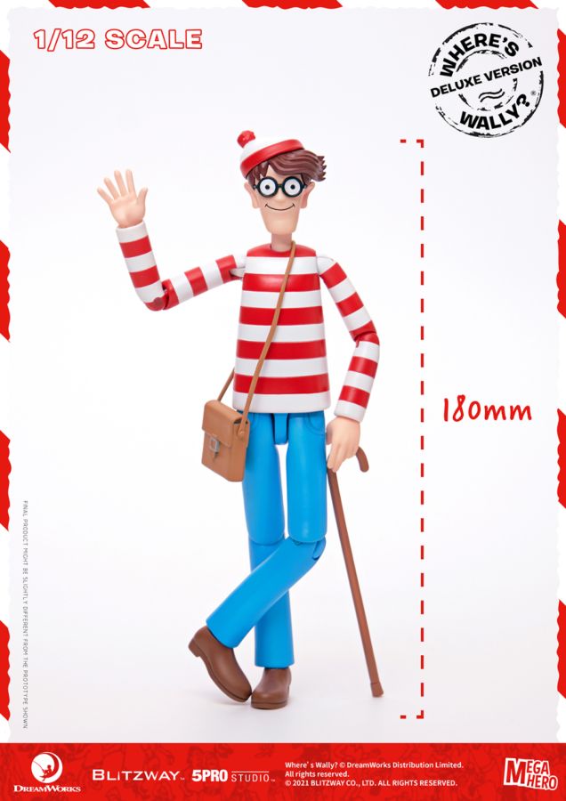 Where's Wally? - Wally Deluxe 1:12 Scale 6" Action Figure