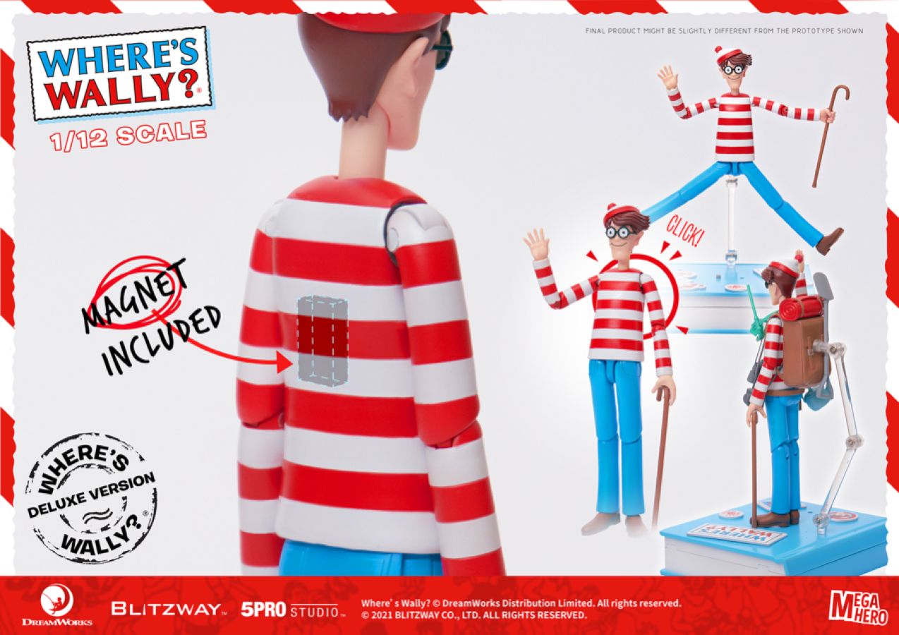Where's Wally? - Wally Deluxe 1:12 Scale 6" Action Figure