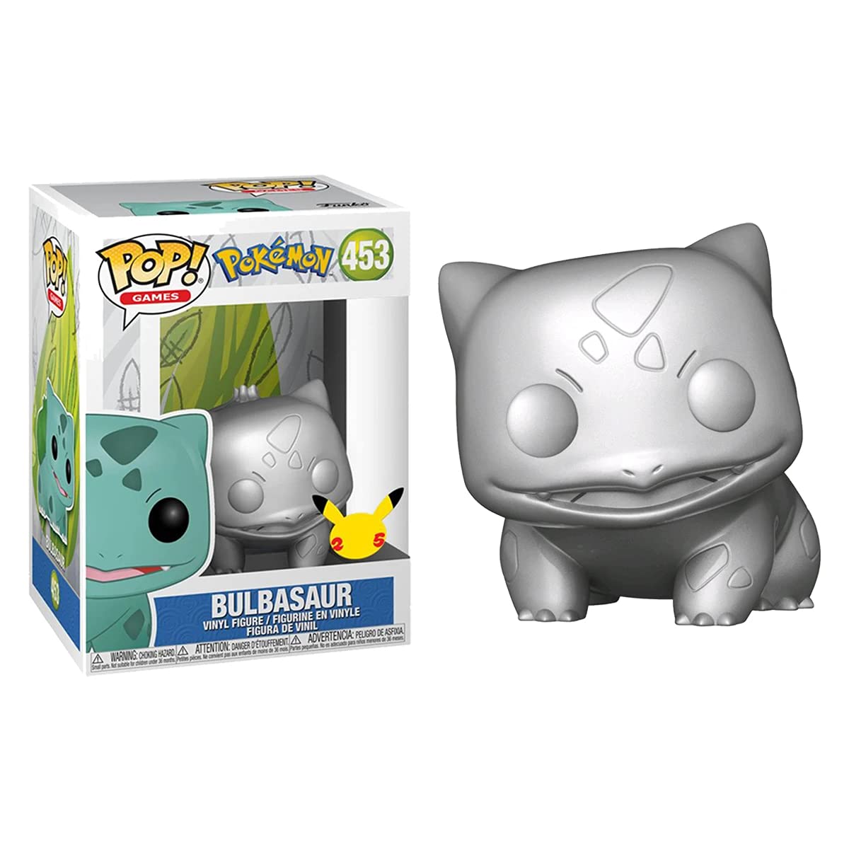 Pokemon - Bulbasaur Silver Metallic 25th Anniversary Pop! Vinyl