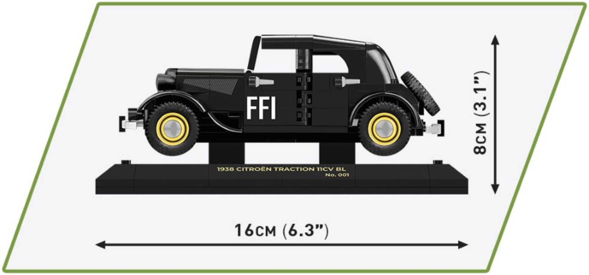 World War II - 1938 Citroen Traction 11C (298 pieces)