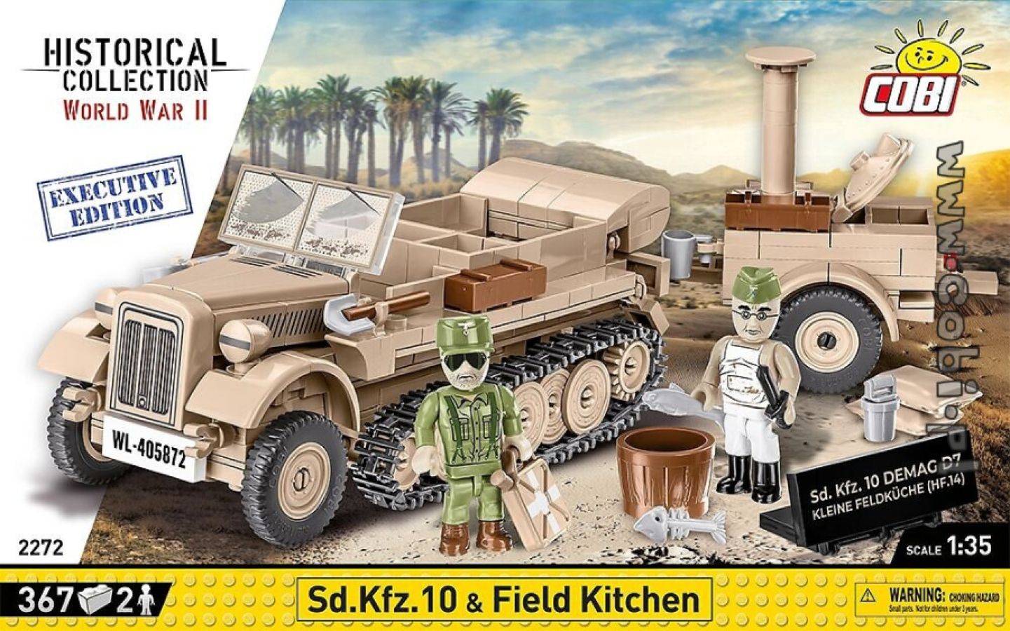 World War II - SD. KFZ. 10 & Field Kitchen (367 pieces)
