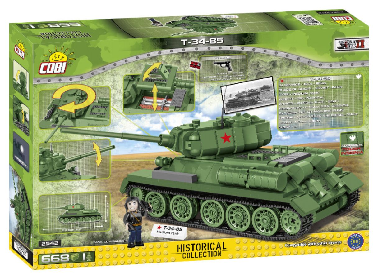 World War II - T-34-85 Tank 668 pieces