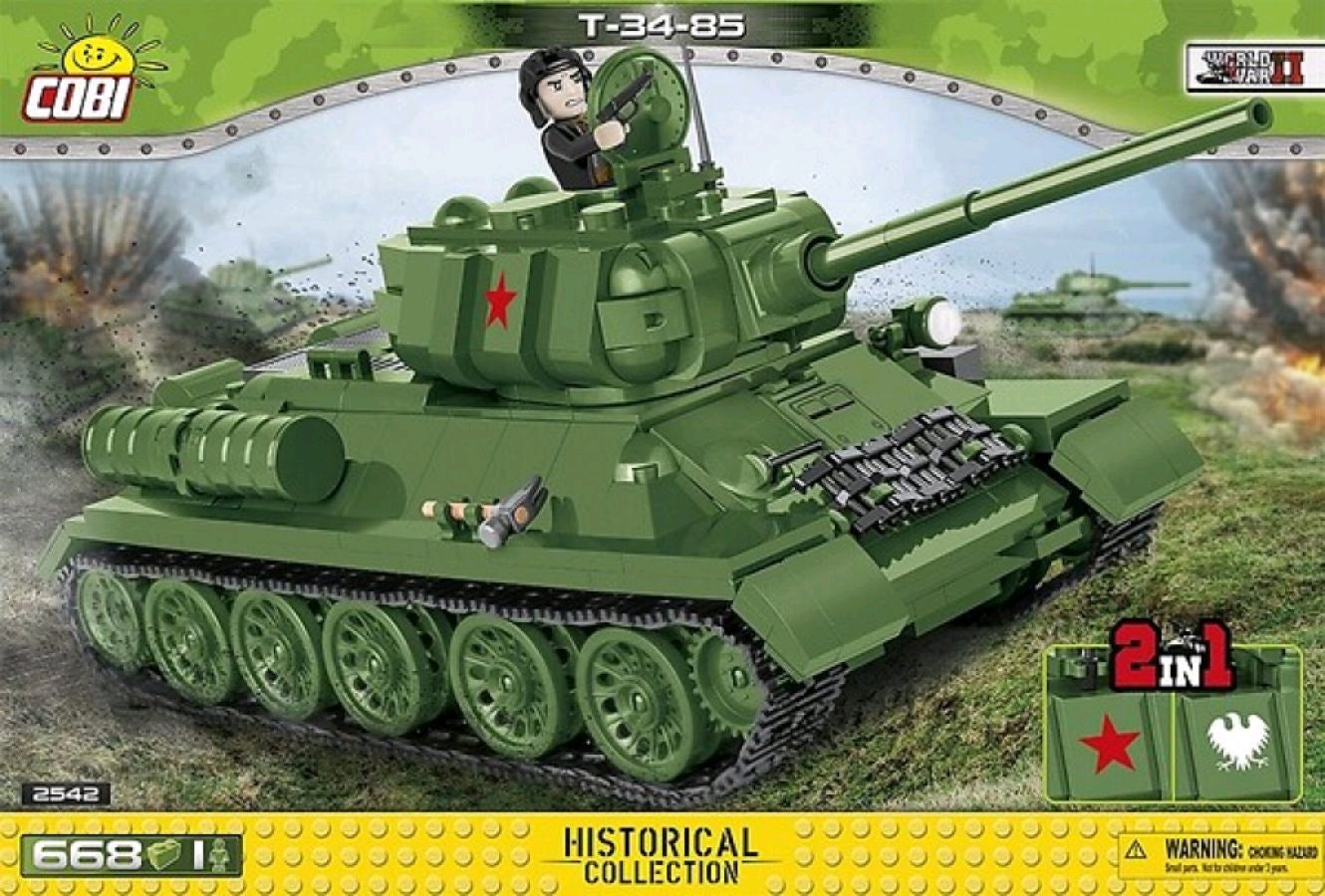 World War II - T-34-85 Tank 668 pieces