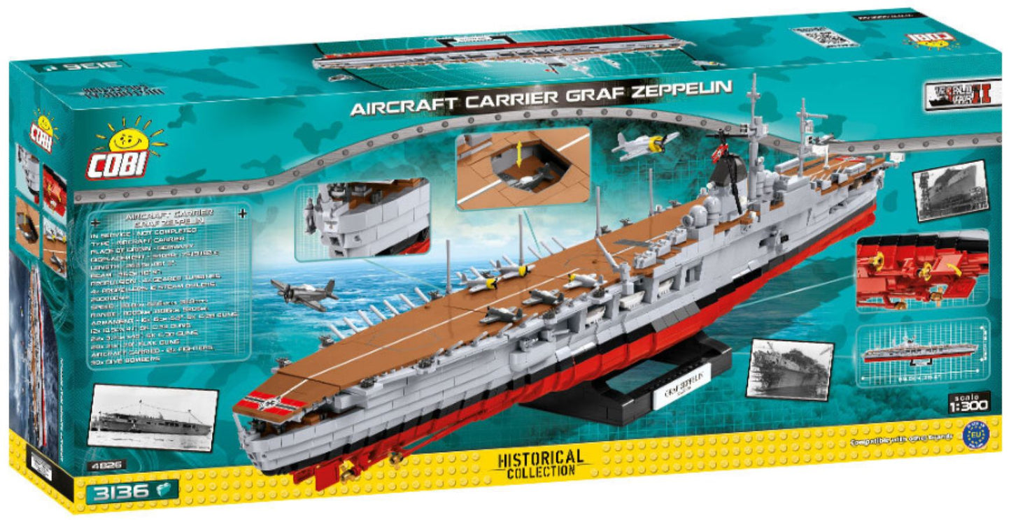 WW2 - Aircraft Carrier Graf Zeppelin 3136 pcs