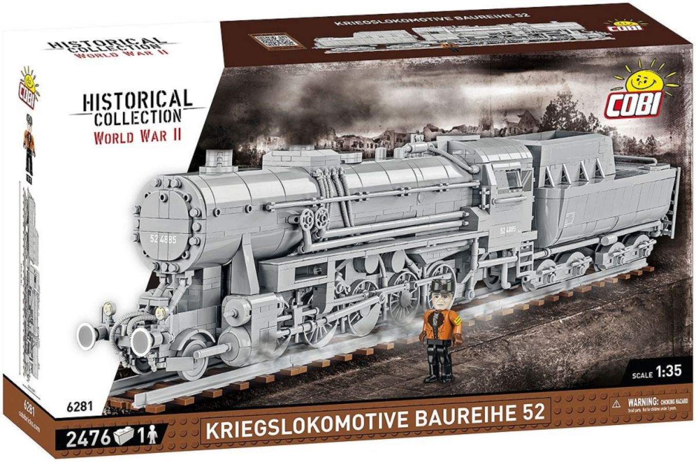 Trains - Kriegslokomotive Baureihe 52 Locomotive 1:35 Scale [2476 Pcs]