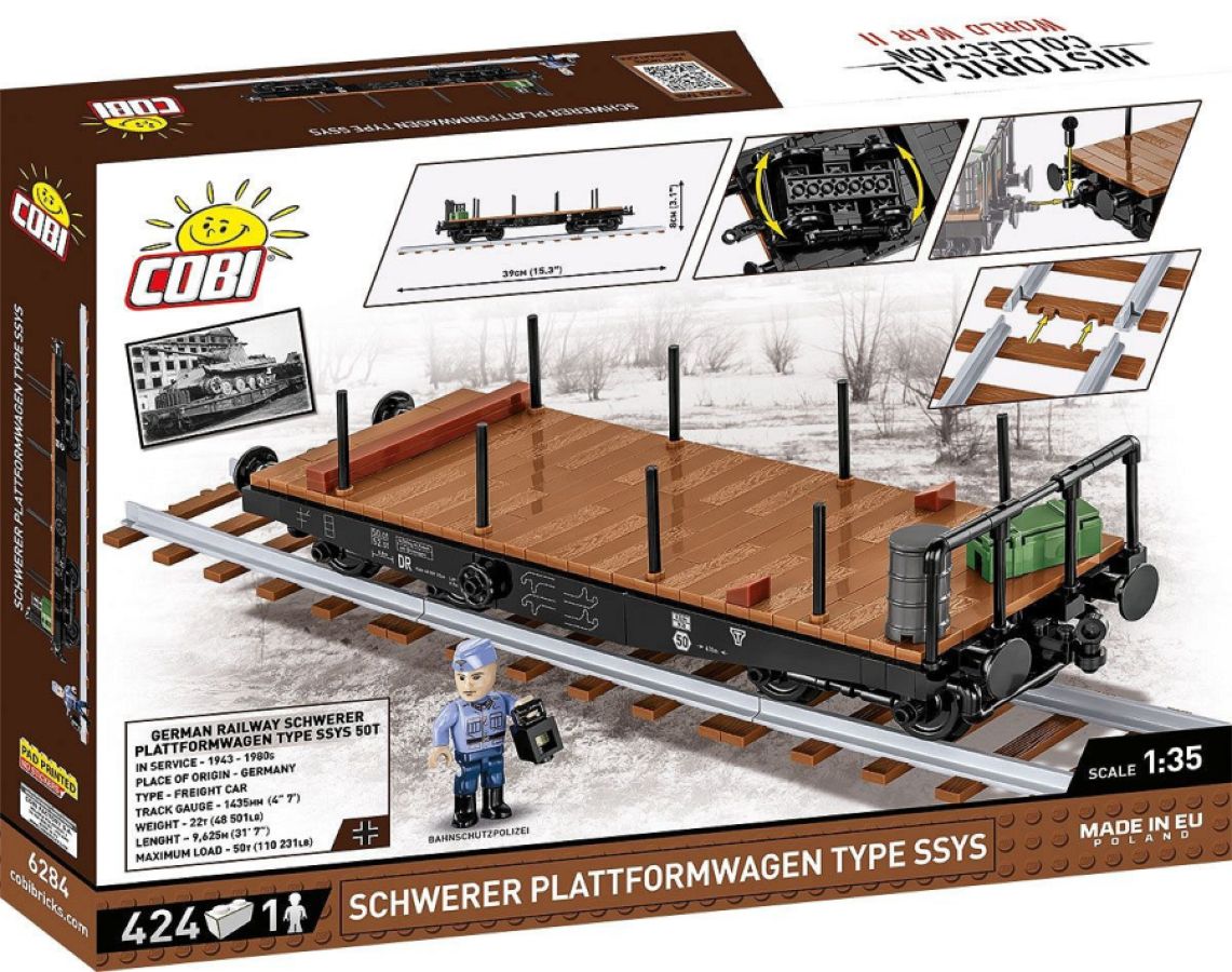 Trains - Schwerer Plattwormwagen Type Ssys 1:35 Scale [424 Pcs]