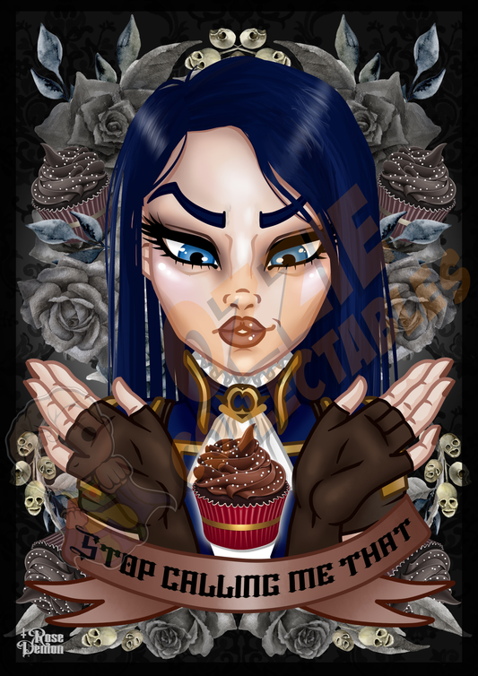 League of Legends - Caitlyn - Rose Demon Art Print Poster